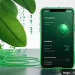 Home 19 생체모방 디자인을 활용한 UI UX 혁신 - A futuristic digital interface inspired by organic growth patterns, featuring smooth, flowing animat...