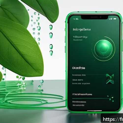 Home 31 생체모방 디자인을 활용한 UI UX 혁신 - A futuristic digital interface inspired by organic growth patterns, featuring smooth, flowing animat...
